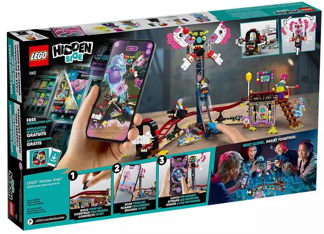 Box Rückansicht: LEGO Hidden Side 70432 Geister-Jahrmarkt