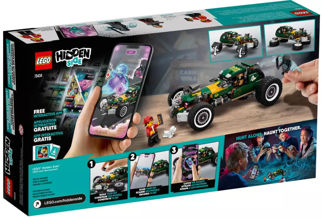 Box Rückansicht: LEGO Hidden Side 70434 Übernatürlicher Rennwagen