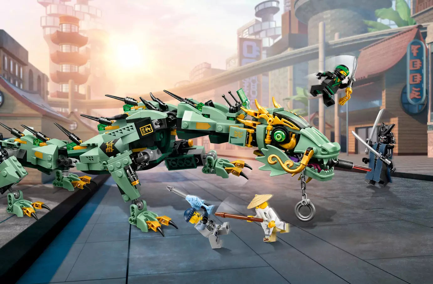 Detail 1: LEGO Ninjago 70612 Mech-Drache des Grünen Ninja