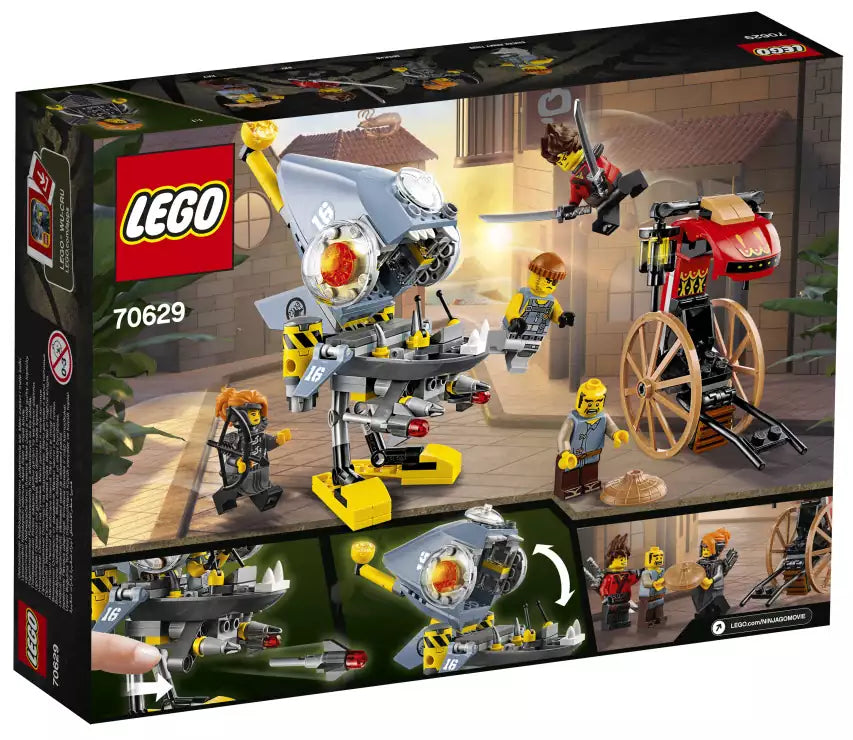 Box Rückansicht: LEGO Ninjago 70629 Piranha-Angriff