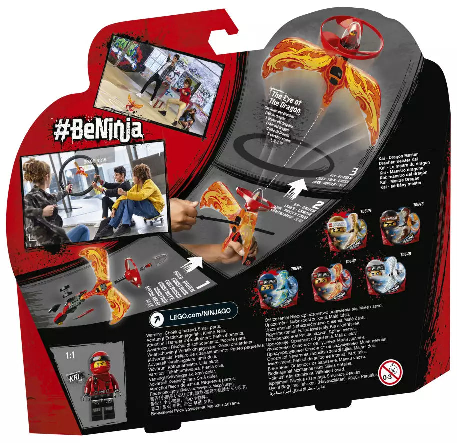 Box Rückansicht: LEGO Ninjago 70647 Drachenmeister Kai