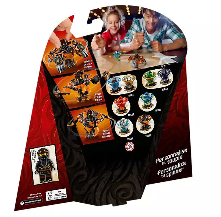 Box Rückseite: LEGO Ninjago 70662 Spinjitzu Cole