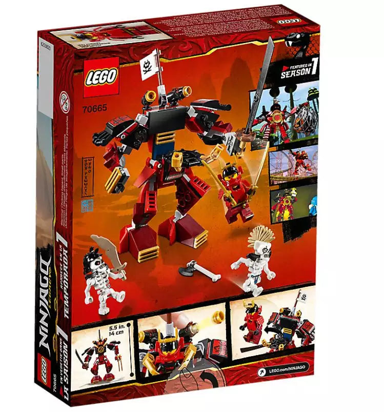 Box Rückseite: LEGO Ninjago 70665 Samurai-Roboter