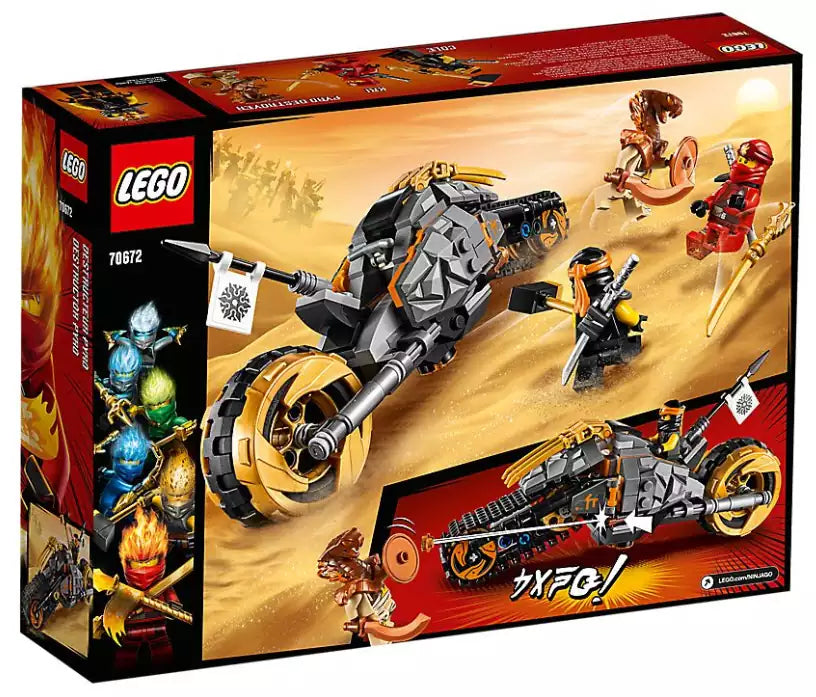 Box Rückansicht: LEGO Ninjago 70672 Coles Offroad-Bike