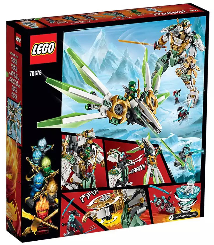 Box Rückansicht: LEGO Ninjago 70676 Lloyds Titan-Mech