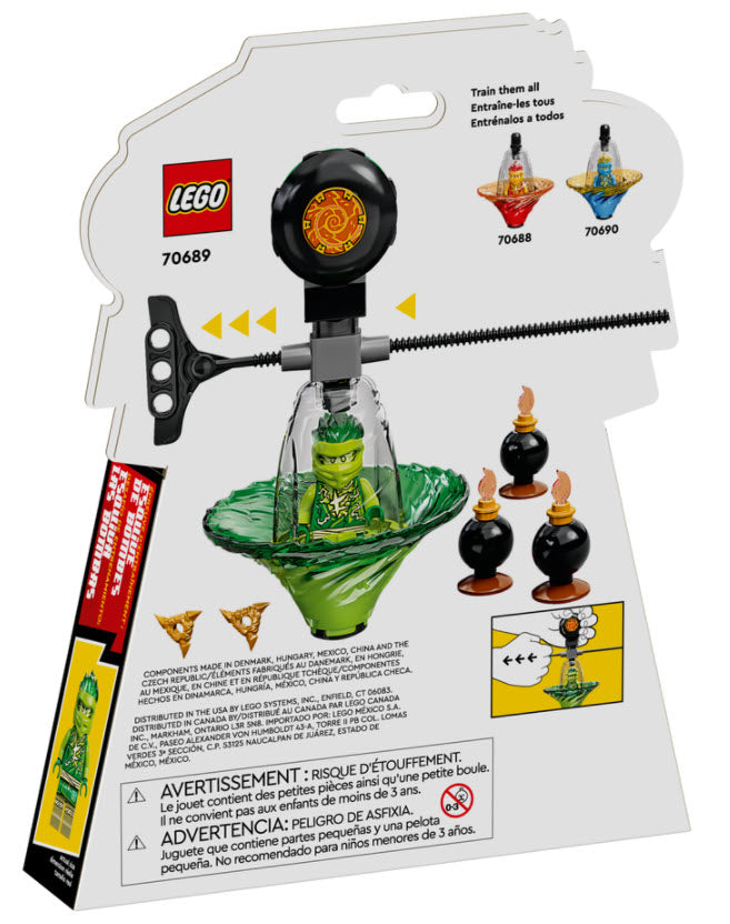 Box Rückseite: LEGO Ninjago 70689 Lloyds Spinjitzu-Ninjatraining