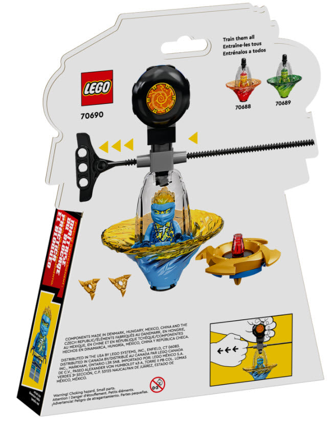 Box Rückseite: LEGO Ninjago 70690 Jays Spinjitzu-Ninjatraining