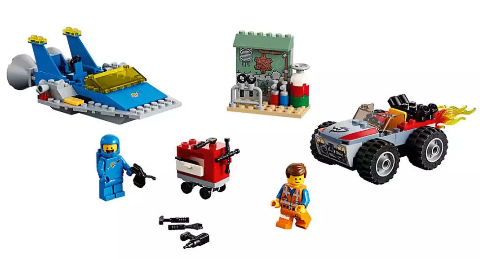 Inhalt: LEGO MOVIE 2 70821 Emmets und Bennys Bau- und Reparaturwerkstatt!