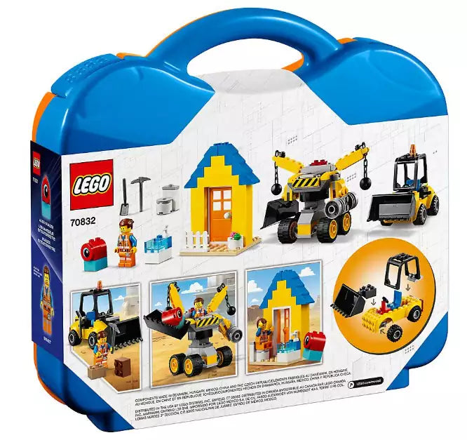Box Rückseite: LEGO MOVIE 2 70832 Emmets Baukoffer!