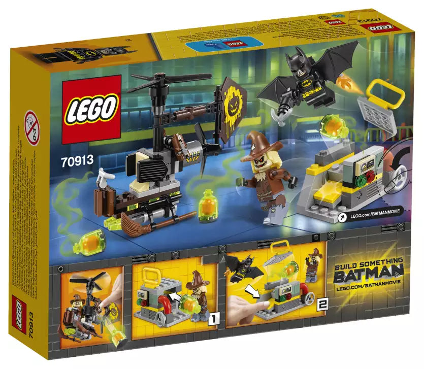 Box Rückansicht: The LEGO Batman Movie 70913 Kräftemessen mit Scarecrow