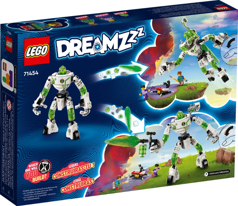 Box Rückansicht: LEGO DREAMZzz 71454 Mateo und Roboter Z-Blob