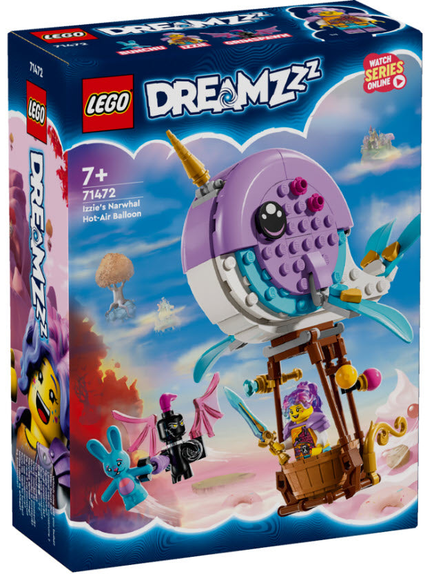LEGO DREAMZzz 71472 Izzies Narwal-Heißluftballon