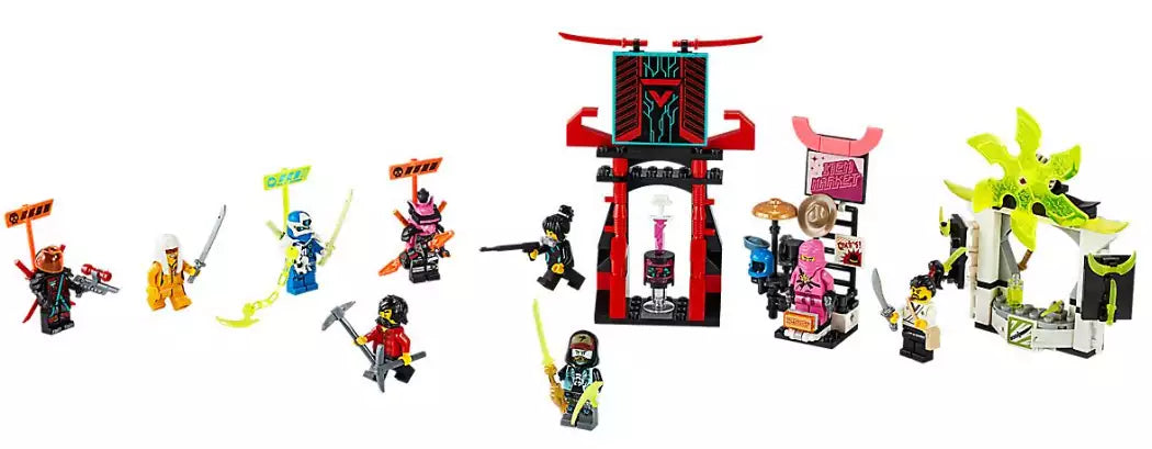 Inhalt: LEGO Ninjago 71708 Marktplatz