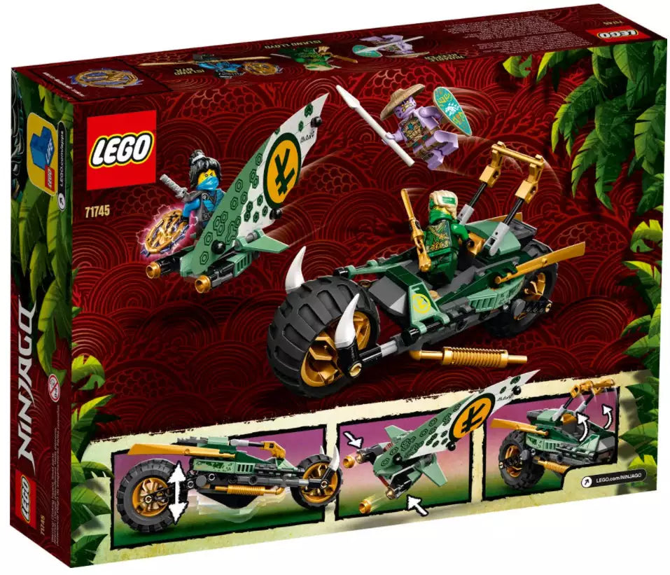 Box Rückansicht: LEGO Ninjago 71745 Lloyds Dschungel-Bike