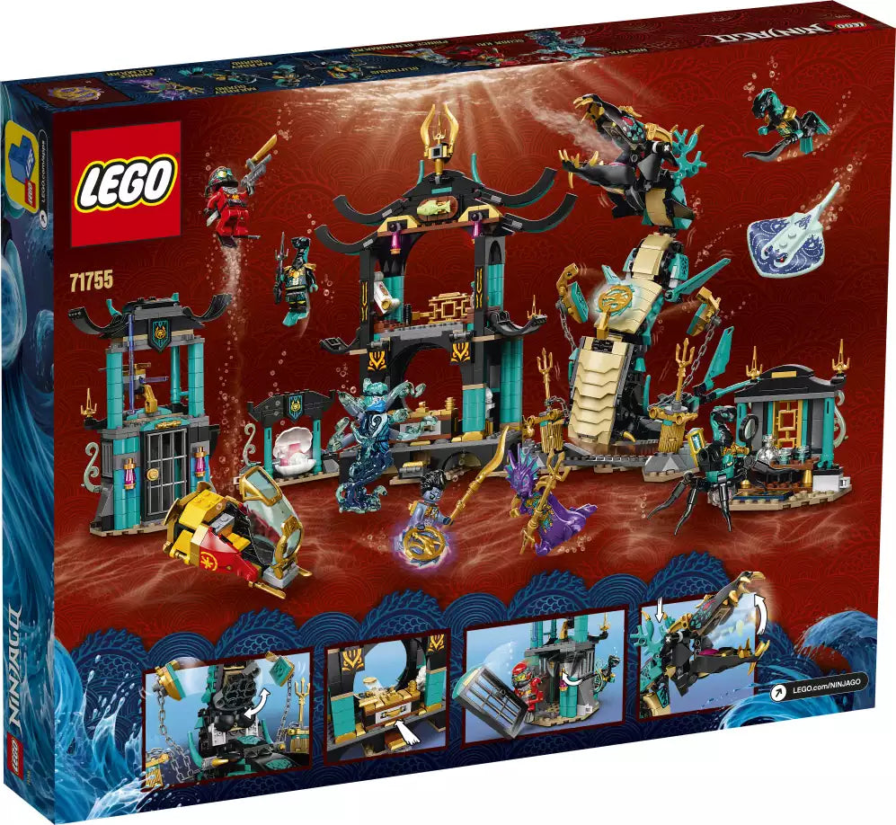 Box Rückansicht: LEGO Ninjago 71755 Tempel des unendlichen Ozeans