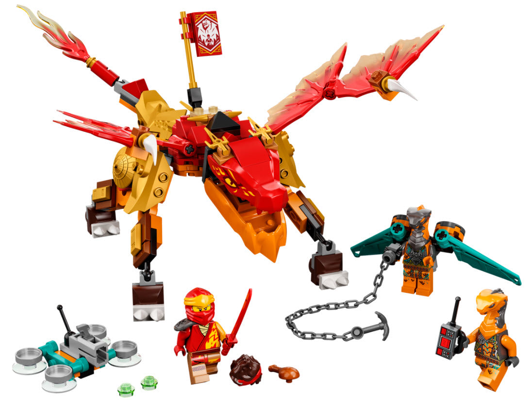 Inhalt: LEGO Ninjago 71762 Kais Feuerdrache EVO