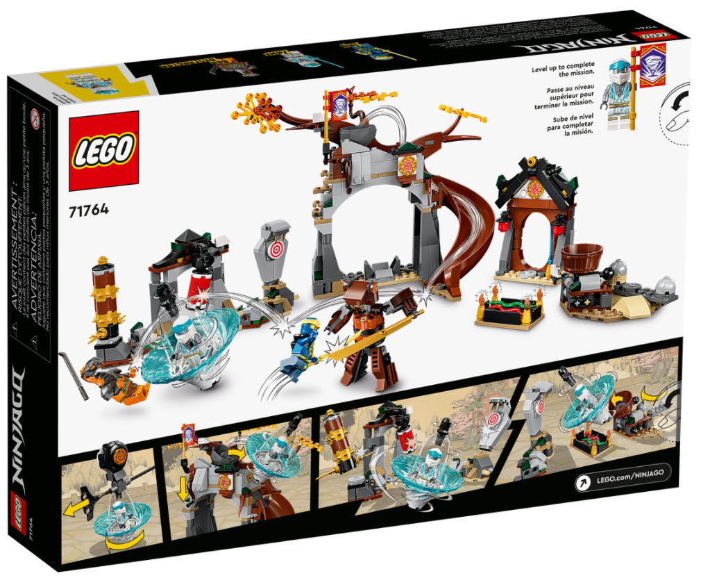 Box Rückseite: LEGO Ninjago 71764 Ninja-Trainingszentrum