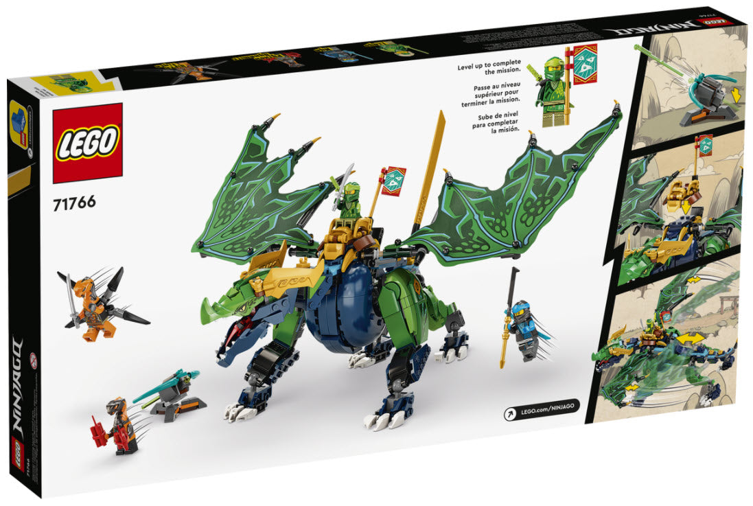 Box Rückseite: LEGO Ninjago 71766 Lloyds legendärer Drache
