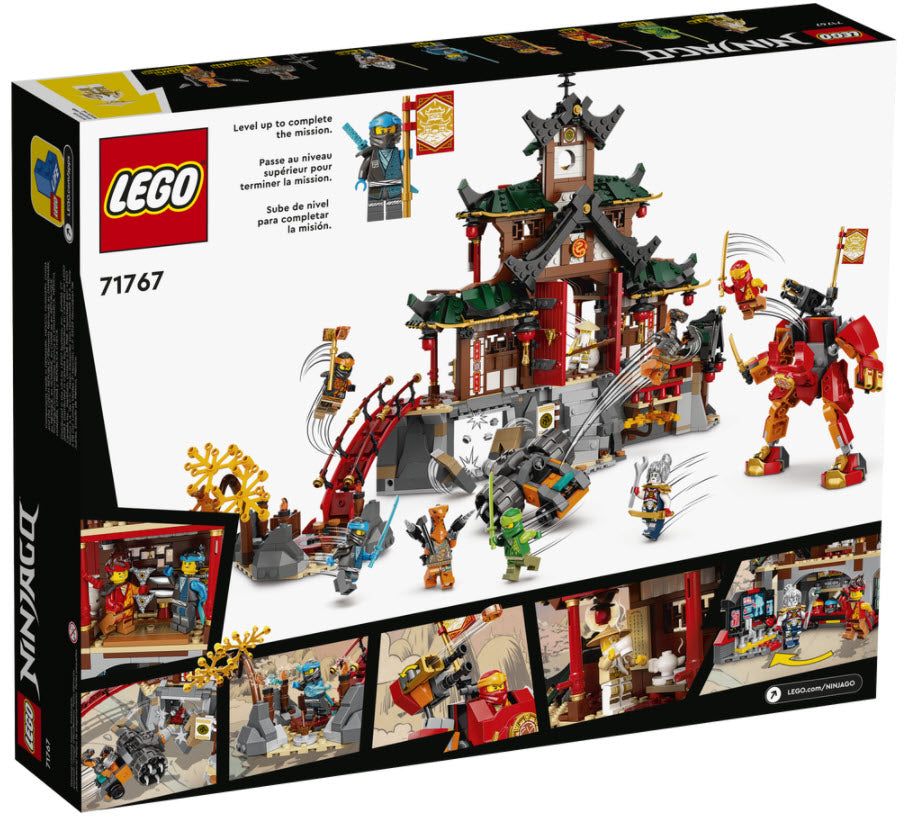 Box Rückseite: LEGO Ninjago 71767 Ninja-Dojotempel