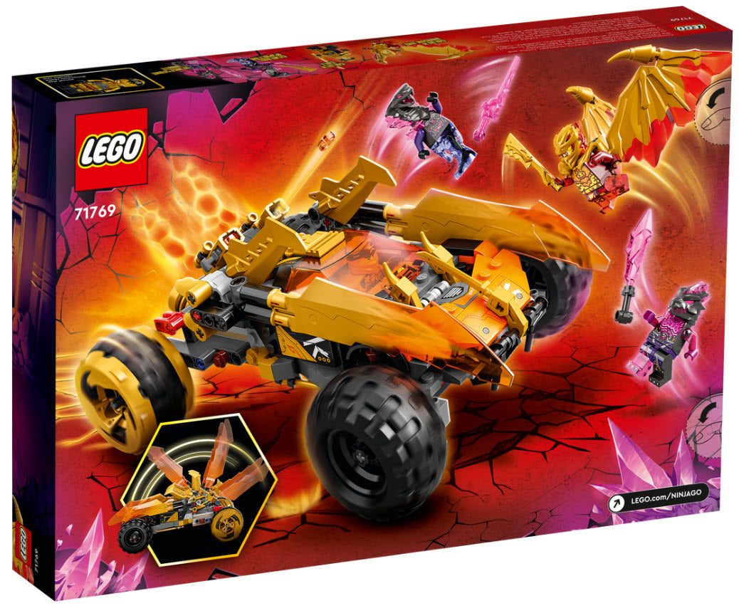 Box Rückseite: LEGO Ninjago 71769 Coles Drachen-Flitzer
