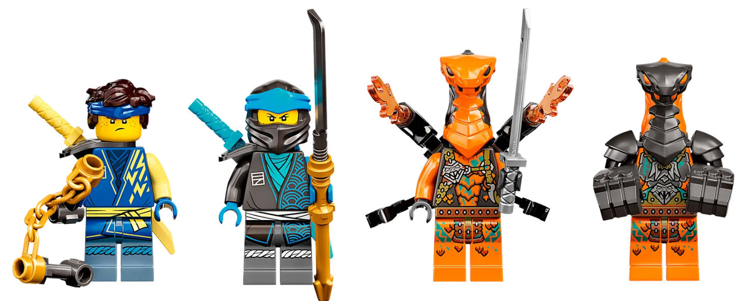 Minifiguren: LEGO Ninjago 71776 Jays und Nyas Rennwagen EVO