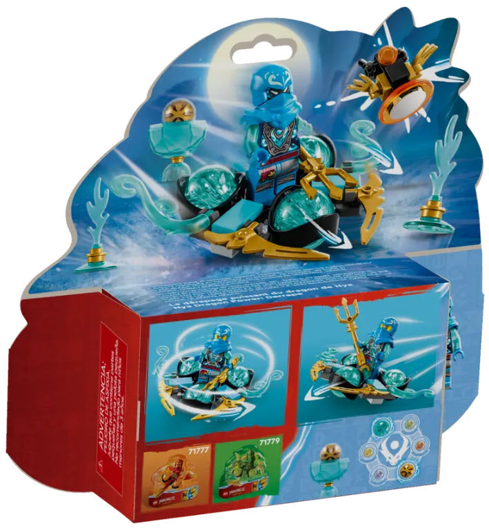 Box Rückansicht: LEGO Ninjago 71778 Nyas Drachenpower-Spinjitzu-Drift