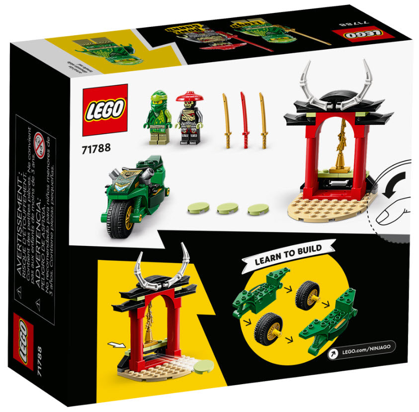 Box Rückseite: LEGO Ninjago 71788 Lloyds Ninja-Motorrad