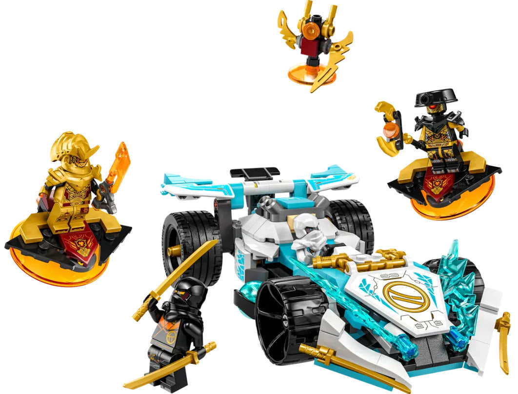 Inhalt: LEGO Ninjago 71791 Zanes Drachenpower-Spinjitzu-Rennwagen