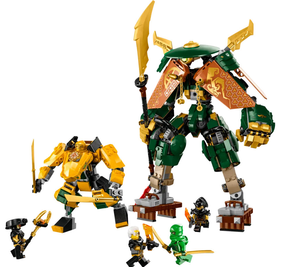 Inhalt: LEGO Ninjago 71794 Lloyds und Arins Training-Mechs