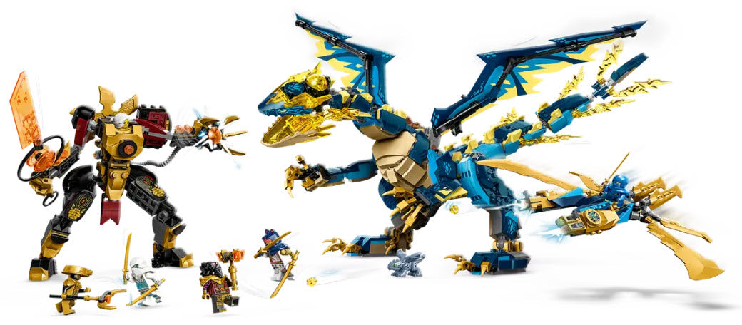 Detail 1: LEGO Ninjago 71796 Kaiserliches Mech-Duell gegen den Elementardrachen