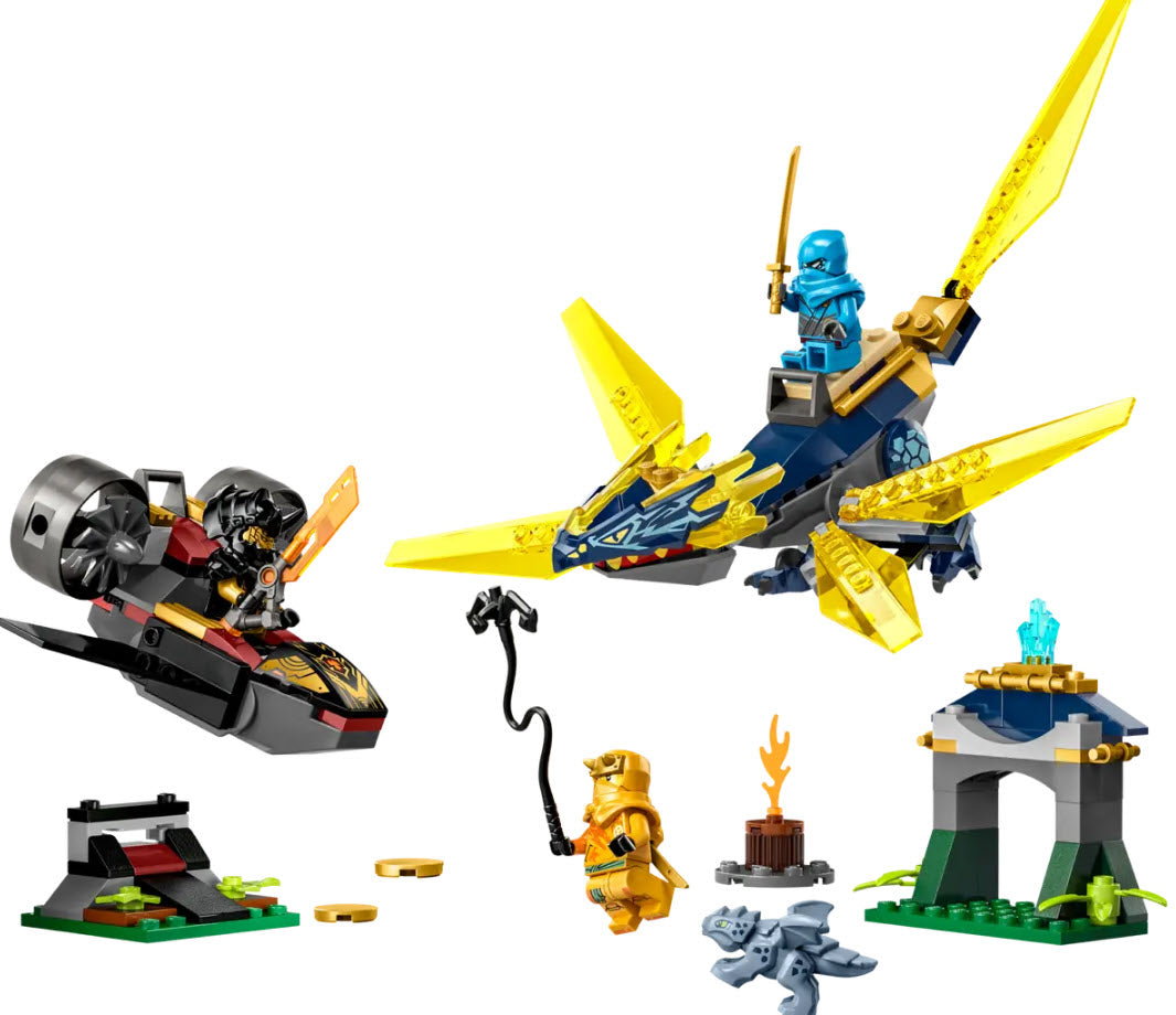 Inhalt: LEGO Ninjago 71798 Duell zwischen Nya und Arins Babydrachen