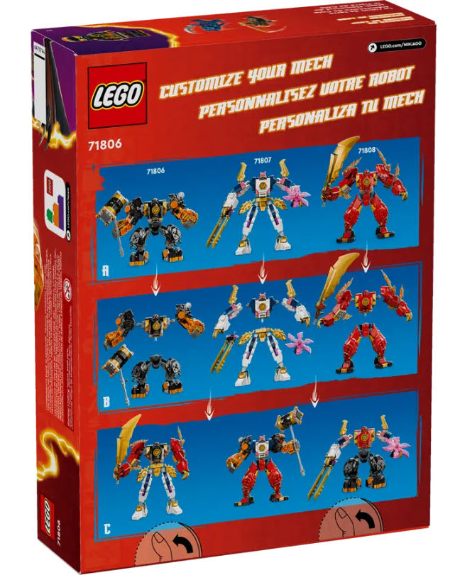 Box Rückseite: LEGO Ninjago 71806 Coles Erdmech