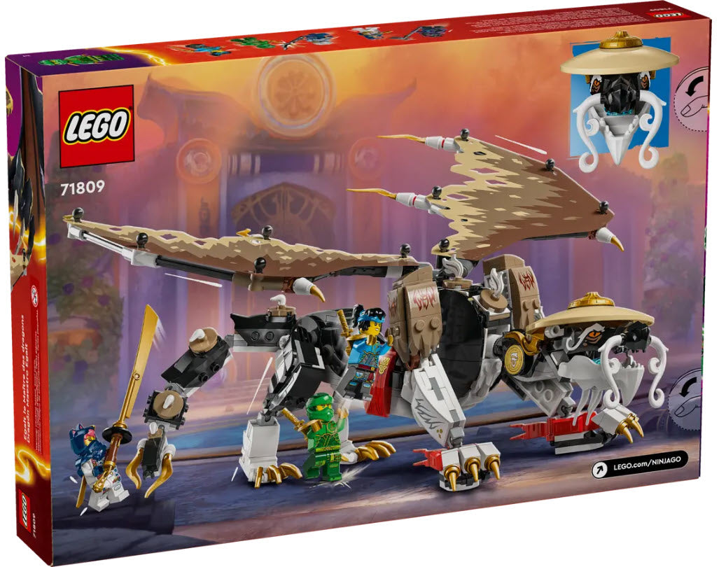 Box Rückseite: LEGO Ninjago 71809 Egalt der Meisterdrache