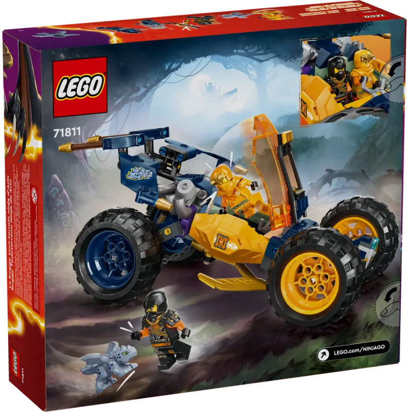Box Rückseite: LEGO Ninjago 71811 Arins Ninja-Geländebuggy