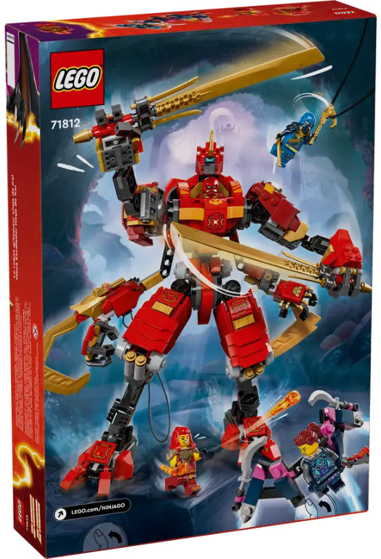 Box Rückseite: LEGO Ninjago 71812 Kais Ninja-Kletter-Mech
