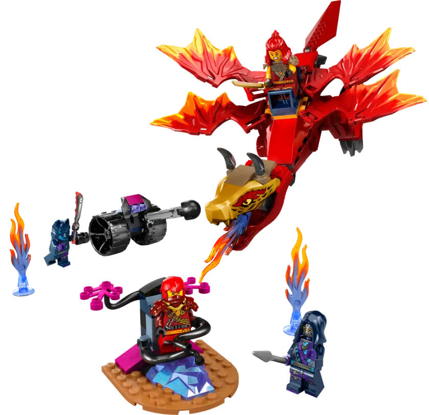 Inhalt: LEGO Ninjago 71815 Kais Quelldrachen-Duell