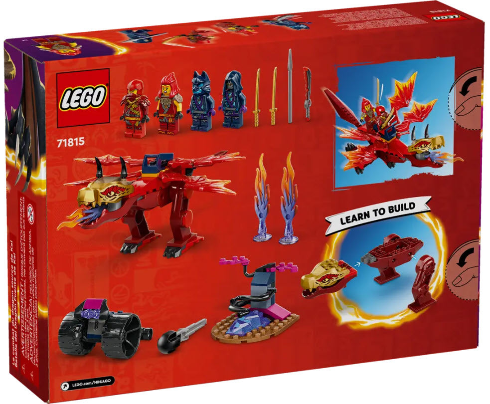 Box Rückseite: LEGO Ninjago 71815 Kais Quelldrachen-Duell
