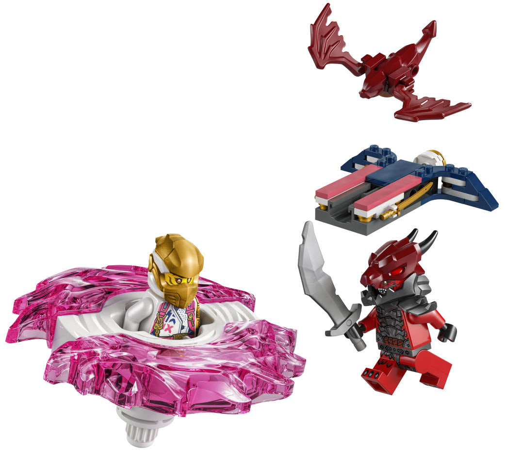 Inhalt: LEGO Ninjago 71824 Soras Drachen-Spinjitzu-Spinner