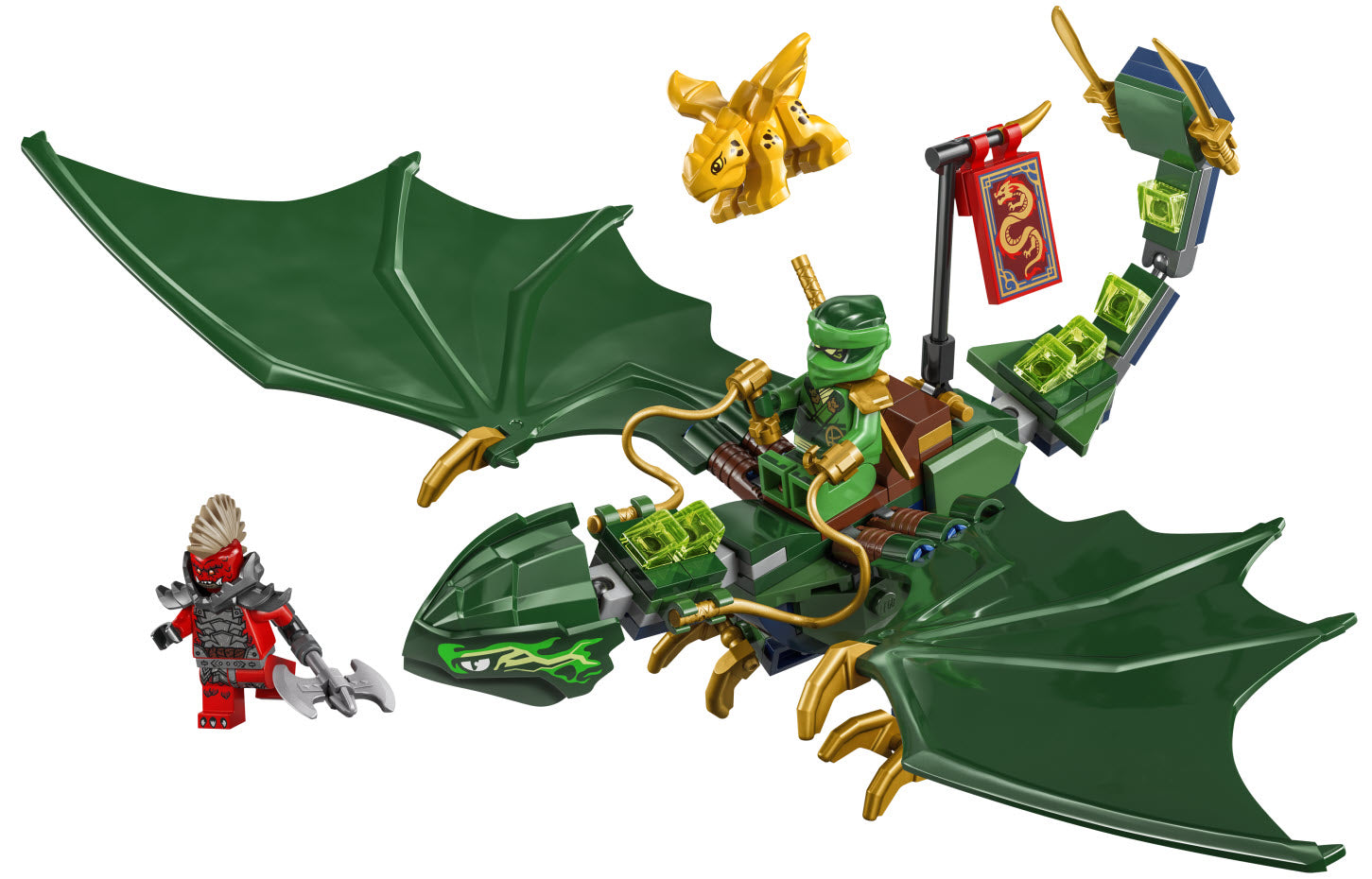 Inhalt: LEGO Ninjago 71829 Lloyds grüner Walddrache