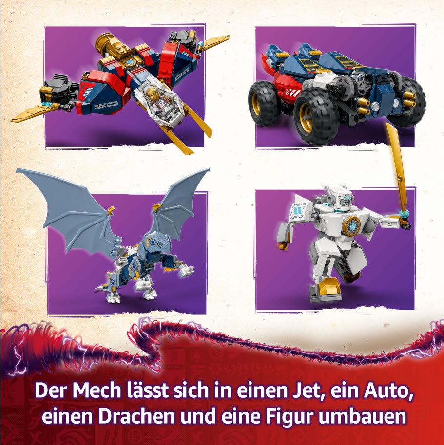 Detail 1: LEGO Ninjago 71834 Zanes Ultra-Kombi-Mech