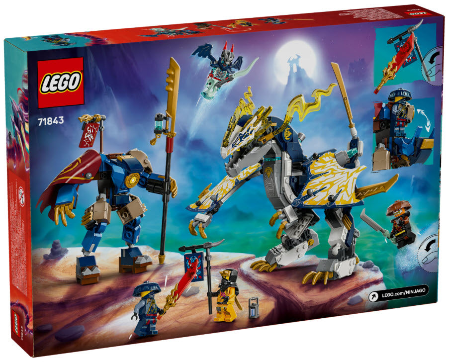 Box Rückseite: LEGO Ninjago 71843 Rogues Mech-Drachenreiter