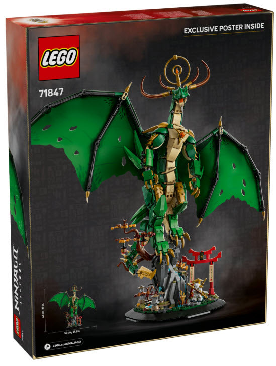 Box Rückseite: LEGO Ninjago 71847 Der Wächterdrache