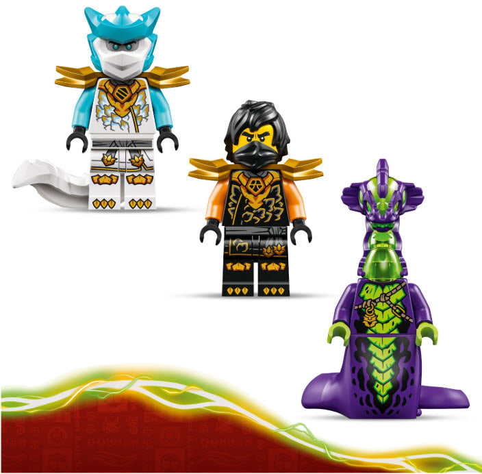 Minifiguren: LEGO Ninjago 71854 Coles Action-Mech und Drachen-Zane