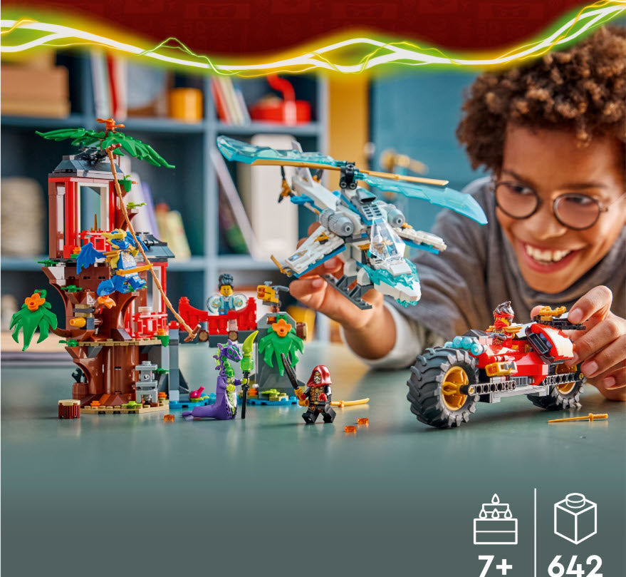 Detail 2: LEGO Ninjago 71857 Showdown am Baumhaus mit dem Ninja-Bike