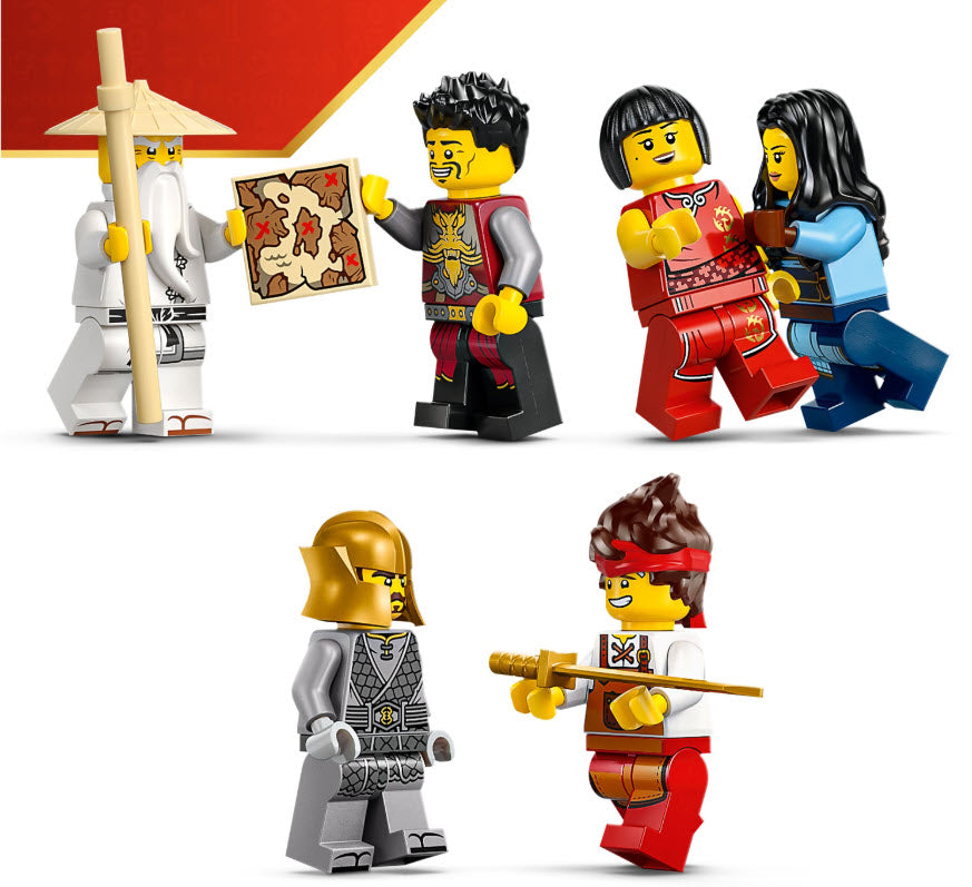 Minifiguren: LEGO Ninjago 71858 15-jähriges Jubiläum der Vier-Waffen-Schmiede