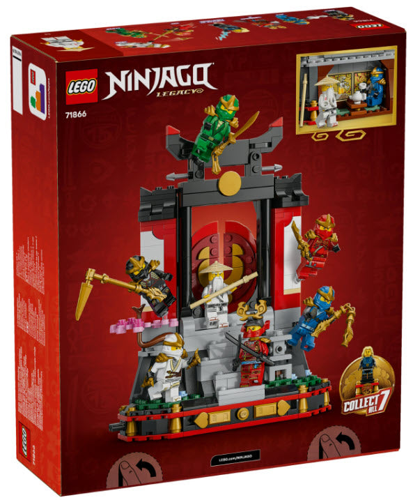 Box Rückseite: LEGO Ninjago 71866 15-jähriges Jubiläum: Ninja-Charaktere zum Ausstellen