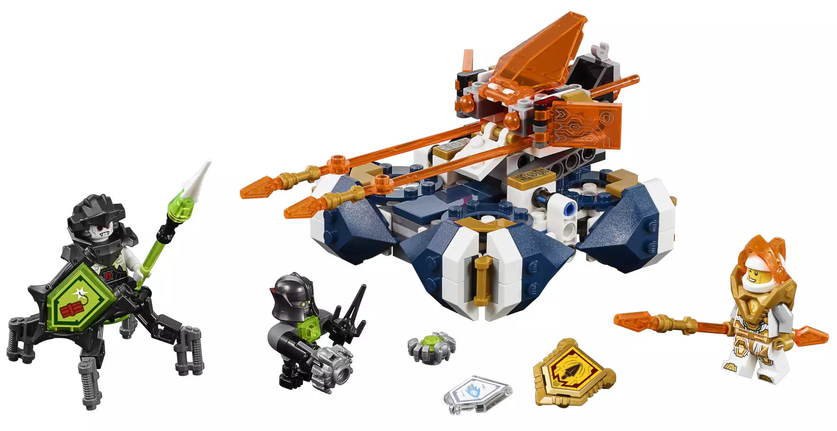 Inhalt: LEGO Nexo Knights 72001 Lances schwebender Cruiser