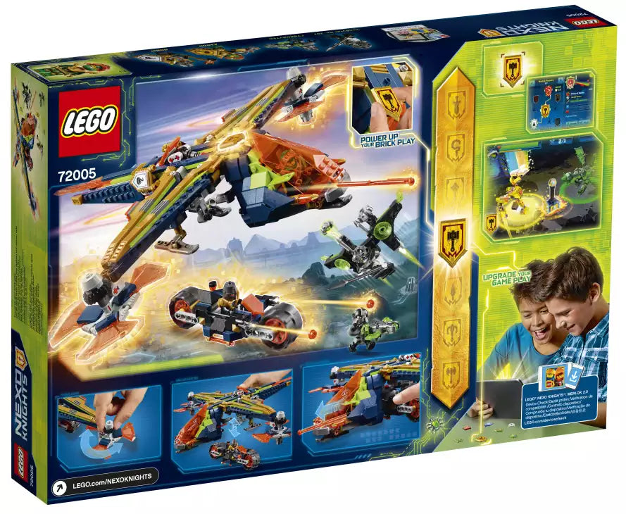 Box Rückansicht: LEGO Nexo Knights 72005 Aarons Armbrust