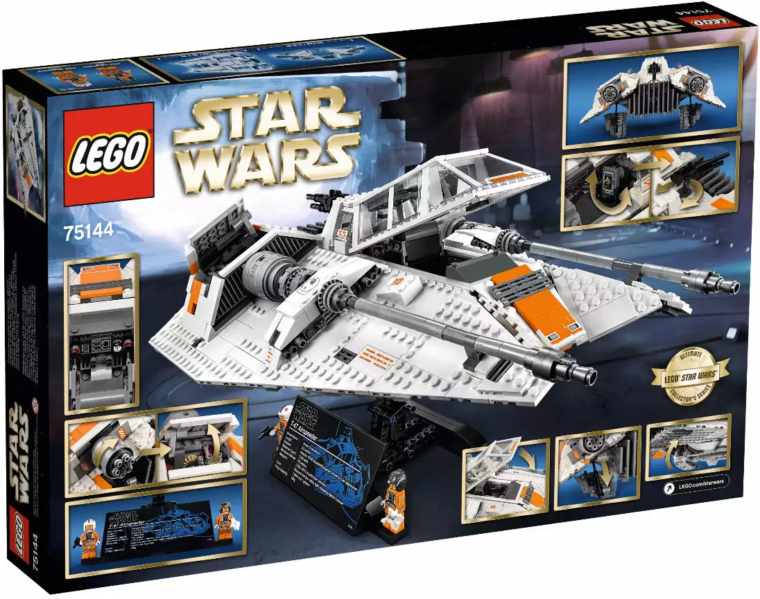 Box Rückansicht: LEGO Star Wars 75144 Snowspeeder