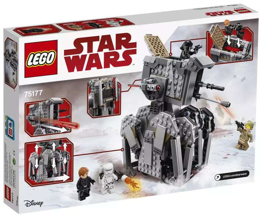 Box Rückansicht: LEGO Star Wars 75177 First Order Heavy Scout Walker